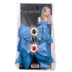 Leg Avenue Alice Hair Bows 2 Pack Alice Hair Bows for Alice in Wonderland Costum